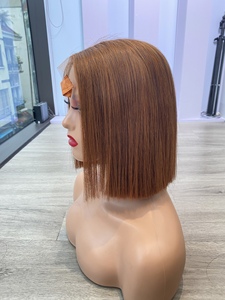 Prix usine 100% brut vierge vietnamien humain dentelle perruque os droit châtaigne brun couleur Super Double dessiné Extensions de cheveux - Product Image 1