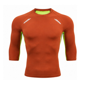 Camiseta Deportiva para Hombre, 100% Algodón, Elástica, Transpirable, de Secado Rápido, para Gimnasio, Fitness, con Logotipo Personalizado - Product Image 1