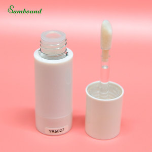 Custom 11ml Lip Gloss Tube Double-Layer Transparent <b>Bottle</b> Hot Stamping Surface Replaceable <b>Brush</b> Handle Large Capacity Design - Product Image 3