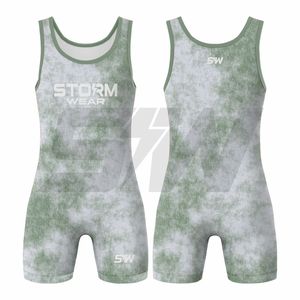 Traje de Lucha Libre Personalizado, Material Elástico Impreso, Transpirable, de Secado Rápido e Impermeable, Colores Personalizados, Uniformes Profesionales de Lucha Libre - Product Image 6