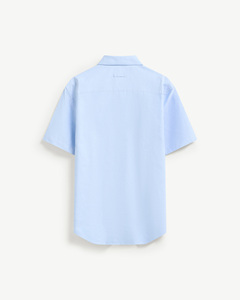 Men's Breathable Printed Casual Short-Sleeve Solid Shirt Turn-<b>down</b> Collar Fitted 100% Cotton Knitted Autumn Routine Vietnam - Product Image 2