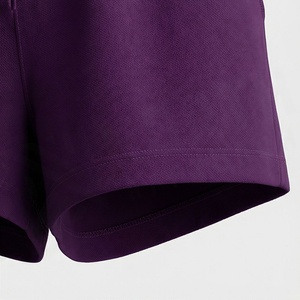 Conjunto de pantalones cortos de algodón con estampado geométrico de 2 piezas para mujer, cuello redondo, manga corta, informal, por encima de la rodilla, ropa de verano - Product Image 6