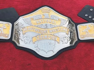 Ceinture de championnat de lutte poids lourd NWA, taille adulte, laiton 2 mm, personnalisable avec nom - Product Image 4