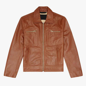 Chaqueta de Cuero Estilo Biker Racer Color Negro Jet, con Logotipo Personalizado Tornado Racing, Chaqueta Vintage con Aspecto Desgastado - Product Image 6