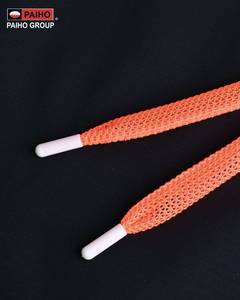 <b>Black</b> White Polyester Braided Drawstring <b>Cord</b> for Jogger Pants Casual Apparel-Sangam Textiles - Product Image 3