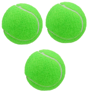 Pelotas de Tenis de Goma Blanda de Dos Tonos Verdes para Entrenamiento Deportivo, Torneos y Partidos, Pelotas de Cricket para Perros - Product Image 1