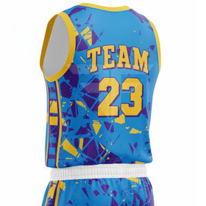 Maillot de basketball personnalisé avec logo, T-shirt de compression, Tenue d'entraînement d'équipe, Uniforme de basketball - Product Image 4
