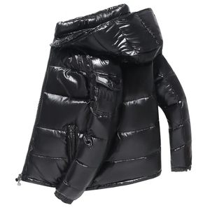 New Arrivals Customized Color Breathable Sheep <b>Fur</b> <b>Men's</b> Puffer <b>Jacket</b> with Quilted Zipper Fashionable Street Wear <b>men</b> - Product Image 3
