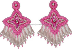 Pendientes Colgantes Hechos a Mano con Cuentas de Semillas Estilo Bohemio 2025, Flor Colorida, Unisex, Clásicos, Accesorios de Moda India para Fiestas - Product Image 2