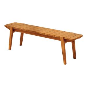 Banco de Madera de Teca Sólida para Exteriores, Resistente a la Intemperie, Asientos de Jardín para Patio y Hotel, Muebles de Banco de Madera Sostenible Modernos - Product Image 3