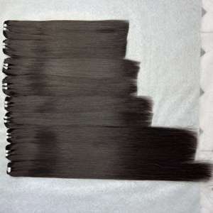 Venta caliente Mejor Calidad Real Vietnamita Hueso Recto Paquetes Extensiones de cabello humano Hueso Recto Máquina Trama de cabello - Product Image 3