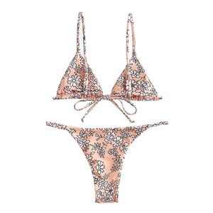Ensembles de bikinis de plage imprimés à motifs floraux 2026 de haute qualité, vente en gros à bas prix, entièrement personnalisables - Product Image 3