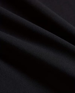 Men's Black Short Sleeve O-Neck T-Shirt Regular Fit Casual Jersey Knit Solid Color Plain Dyed Design - Product Image 5