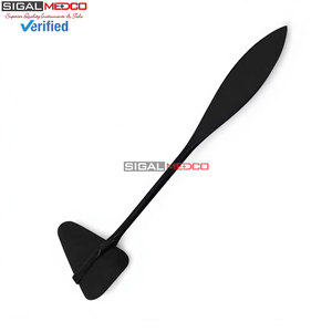Marteau de réflexes Taylor noir de 7,5 pouces, instrument médical chirurgical en acier inoxydable de qualité allemande pour examen neurologique - Product Image 4