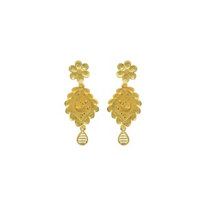 สร้อยคอทองเหลืองชุบทอง 14K 18K 24K แบบสั้น ดีไซน์ดอกไม้แบบดั้งเดิม ชุดเครื่องประดับแฟชั่น ขายส่ง - Product Image 6