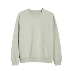 Sweat-shirt pour homme en molleton 100% coton de haute qualité, uni, chaud, respirant, avec logo personnalisé imprimé en relief - Product Image 1