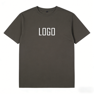 T-shirt vintage streetwear en coton vierge personnalisé, coupe oversize à épaules tombantes, impression haute qualité, tissu épais pour homme - Product Image 6
