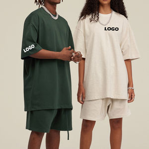 Conjunto de Verano de Dos Piezas para Hombre con Logotipo Personalizado, Pantalones Cortos y Camiseta con Lavado Ácido - Product Image 6