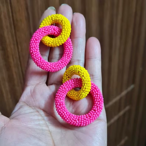 Needlework Handmade Beaded Earring - Product Image 6
