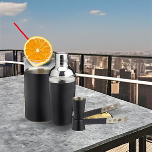 Shaker à cocktail en acier inoxydable élégant et moderne avec finition miroir Barware Design portable de grande capacité pour les fêtes de barmans - Product Image 1
