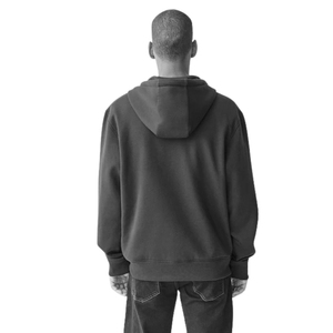 Sweat-shirt zippé pour homme en molleton bouclette français, coupe classique, grammage lourd 400g, anti-boulochage, couleur unie, style urbain, design gratuit - Product Image 2