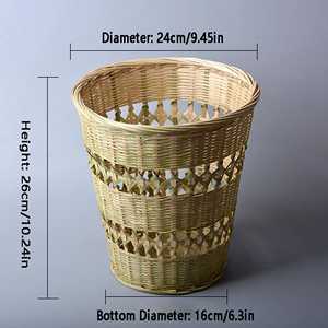 ตะกร้าไม้ไผ่สานด้วยมือ กระเป๋าใบปาล์มไทยแบบดั้งเดิม แพคเกจของขวัญ กระเป๋าทำมือจากธรรมชาติ ของตกแต่ง เป็นมิตรกับสิ่งแวดล้อม - Product Image 2