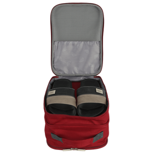 Sac à chaussures de voyage portable en polyester imperméable OEM/ODM avec fermeture éclair, couleur naturelle, durable, étuis cosmétiques, rangement extérieur, vente en gros - Product Image 2