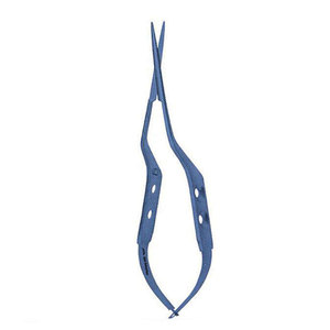 Microtijeras Manuales con Hojas Anguladas y Punta Curva, Instrumento Quirúrgico de Acero Inoxidable de Precisión para Uso Médico y Dental Profesional - Product Image 2
