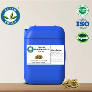 Huile de graines de citrouille biologique certifiée (Cucurbita pepo) pressée à froid pour l'aromathérapie et les formulations cosmétiques par Katyani Exports - Product Image 4