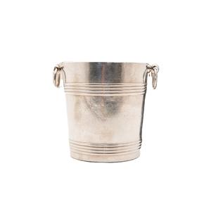 Enfriador de vino de aluminio fundido de diseño sólido con acabado plateado, cubitera para champán con asa para bar y fiestas, enfriadores de cerveza - Product Image 2