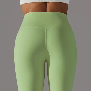 Leggings tricotés respirants taille haute pour femmes avec extensibilité premium, écologiques et imprimés sur mesure pour les acheteurs en gros - Product Image 3