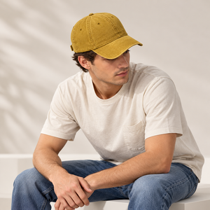 Casquette de baseball adulte en coton vieilli à visière plate avec boucle métallique, style streetwear, marque privée, ODM, casquettes de baseball personnalisables avec logo - Product Image 5
