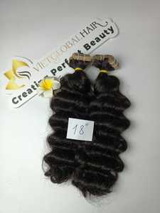 Cinta de cabello virgen ondulado natural en extensiones cruda sin procesar sin desprendimiento ni enredos Fabricado en Vietnam - Product Image 6