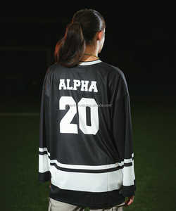 Jersey de diseño personalizado unisex, camiseta cuadrada de gran tamaño, medio cuello en V, malla Retro, impresión por sublimación, ropa de calle de fútbol Y2K, gráfico de números - Product Image 2