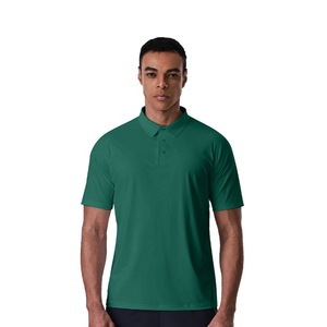 Polo à manches courtes blanc pour homme, coupe classique, couleur unie, tissu en coton Oxford respirant - Product Image 4