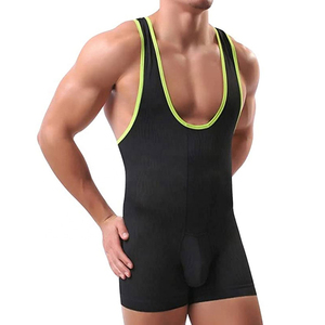Nuevo diseño, traje de lucha libre personalizado para hombre, espalda cruzada, de secado rápido, uniforme de lucha libre de compresión, ropa deportiva transpirable para equipos. - Product Image 4