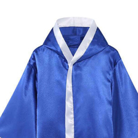 Nouvelle conception, robe de boxe en satin de haute qualité, veste à capuche, ensemble complet pour adultes, entraînement de MMA et de kick-boxing, logo personnalisé, robe de boxe