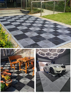 Dalles de sol professionnelles emboîtables, ignifuges et étanches pour lavage de voitures, anti-fatigue et antidérapantes, pour garage, atelier et parking - Product Image 4