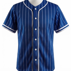 Camiseta de Béisbol Personalizada y Transpirable, Camiseta Deportiva con Logotipo Frontal, Cuello en V, 100% Poliéster, Ropa Deportiva Informal 2026 - Product Image 4