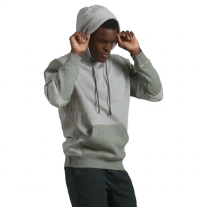 <b>Top</b> Quality Streetwear Men's Color Block Hooded Sweatshirt <b>Raglan</b> Sleeve Pocket Casual Knitted Regular Fit Autumn Wear - Product Image 2