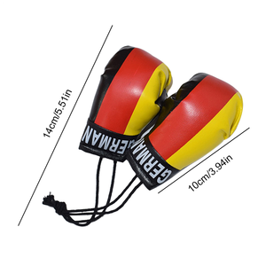 Customizable Leather Mini Boxing Gloves Adjustable Wrist Strap for <b>Car</b> <b>Mirror</b> Hanging Promotional Use-Breathable Quick Dry All - Product Image 6