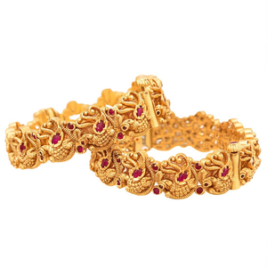Peacock Screw Style Kada 2x6 Fashion Bangle - Product Image 2
