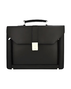 Bolso Mensajero de Cuero Genuino para Portátil, Hecho a Mano, Maletín Cruzado de Lujo Marrón Ligero con Cierre de Cremallera para Oficina - Product Image 1