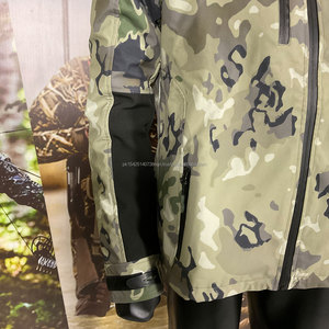 เสื้อแจ็คเก็ตซอฟต์เชลล์คุณภาพสูงสำหรับการล่าสัตว์กลางแจ้ง แบบมีฮู้ด ซิปด้านหน้า ซับในไมโครฟลีซ แขนเสื้อแบบปีกผีเสื้อ - อุปกรณ์ล่าสัตว์ - Product Image 6