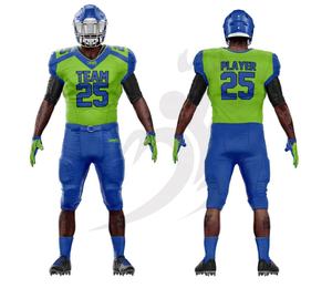 Alta calidad fútbol americano uniforme nuevo diseño personalizado fútbol americano uniforme para venta 100% poliéster - Product Image 1