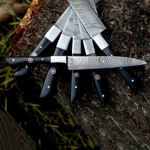 Ensemble de couteaux de Chef damas faits à la main de haute qualité couverts de cuisine en acier inoxydable professionnels pour une utilisation en cuisine - Product Image 2