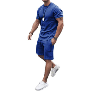 Men 2 Piece Outfit Manufacturer Cotton T Shirt Cargo Shorts Summer Casual OEM ODM Bulk Wholesale - Product Image 1