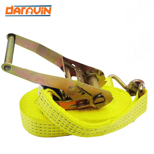 10M Heavy Duty Tie Down Rachet Straps 50mm/4Ton/2000daN Polyester Strap Cargo Lashing Ratchet with Double <b>J</b> <b>Hooks</b> - Product Image 4