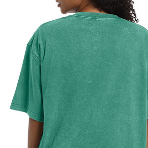 เสื้อยืดผู้หญิงสไตล์วินเทจ แขนสั้น พิมพ์ลายได้ตามต้องการ เนื้อผ้าบางเบา สไตล์สตรีทแวร์ ล้างสีแบบวินเทจ - Product Image 4