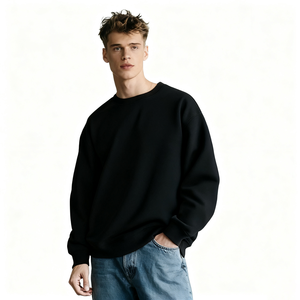 Sweat-shirt rouge pour homme, col rond en polaire personnalisé, fabricant de vêtements en gros, fournisseur en gros, marques de mode USA EU - Product Image 6